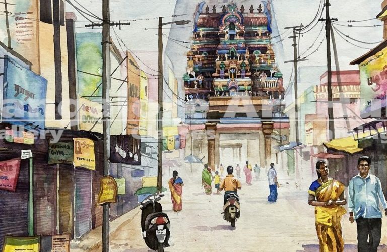 0078-Title-sri-rangam-Temple-watercolor-on-paper-H22-x-W28-Artist-sk-surya-scaled-qj65s6wwn6zlvalnk2jcr5tdg2g5qose6qywilt06g